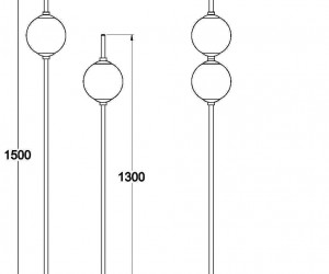 Напольный светильник (торшер) Maytoni Z020FL-L12BS3K