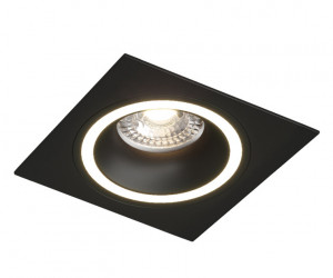 DK2061-BK Встраиваемый светильник IP 20, до 15 Вт, GU10, LED, черный, алюминий