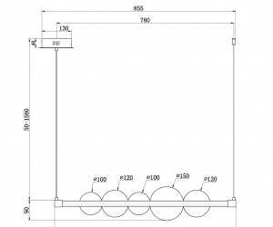 Подвесной светильник Freya FR5396PL-L11BS