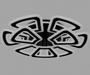 FA8893/6+3 BK/CH черный/хром 210W 3000K/4200K/6400K 650*640*130 (ПДУ РАДИО 2.4G)