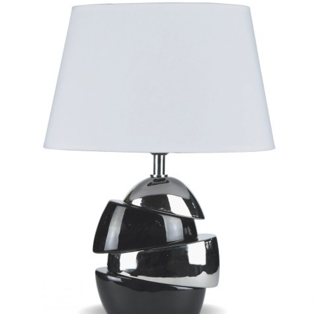 Д-JM1639 Black+Sliver+White, размер: 315*205*415мм (6) светильник настольный