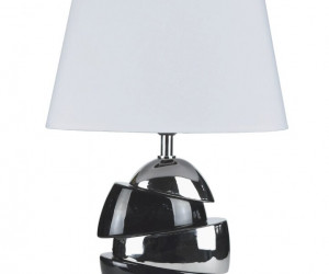 Д-JM1639 Black+Sliver+White, размер: 315*205*415мм (6) светильник настольный