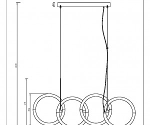 Подвесной светильник Maytoni MOD165PL-L40B3K