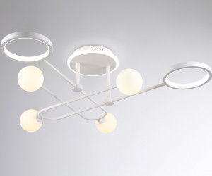 FL66229/6 WH белый 48W 3000K-6400K+G9/4 880*880*240 (ПДУ ИК)