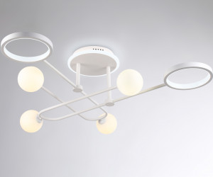 FL66229/6 WH белый 48W 3000K-6400K+G9/4 880*880*240 (ПДУ ИК)