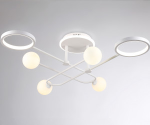 FL66229/6 WH белый 48W 3000K-6400K+G9/4 880*880*240 (ПДУ ИК)