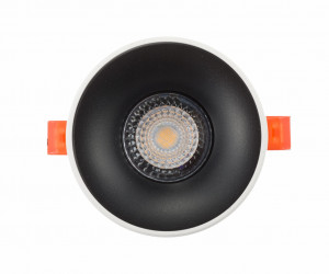 DK2045-WB Встраиваемый светильник , IP 20, 50 Вт, GU10, белый/черный, алюминий