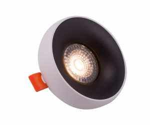 DK2045-WB Встраиваемый светильник , IP 20, 50 Вт, GU10, белый/черный, алюминий