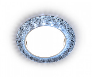 G308 CL/CLD хром/прозрачный GX53+3W(LED COLD)