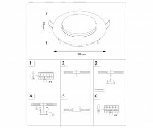 G101 BK черный GX53