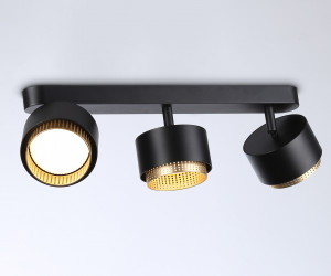 TN71295/3 BK/GD черный/золото GX53/3 max 12W 400*95*137