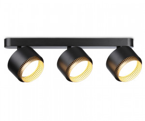 TN71295/3 BK/GD черный/золото GX53/3 max 12W 400*95*137