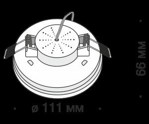 Встраиваемый светильник Technical DL296-6-6W-W
