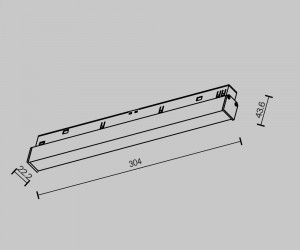 Трековый светильник Technical TR030-2-12W2.7K-B