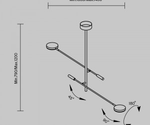 Потолочный светильник Maytoni MOD070CL-L15B3K1