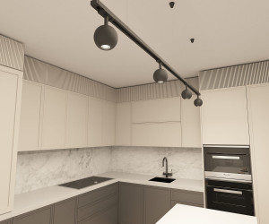 DK6070-BK Трековый светильник IP 20, 15 Вт, GU10, черный, алюминий