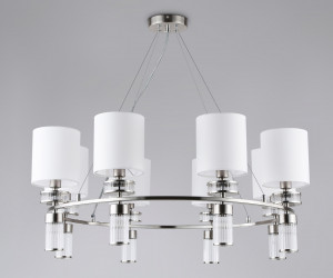 LH71293/8 SN/WH никель/белый E14/8 max 40W D830*780