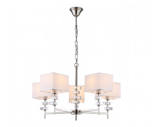 LH71321/5 SN/WH никель/белый E14/5 max 40W D700*850