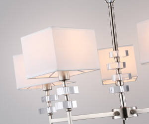 LH71321/5 SN/WH никель/белый E14/5 max 40W D700*850