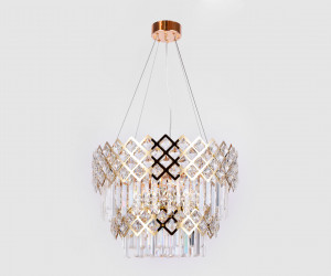 TR5275/8 GD/CL золото/прозрачный E14/8 max 40W D520*880