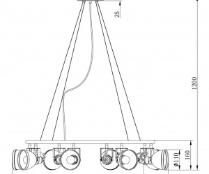 Подвесной светильник Freya FR4003PL-08W