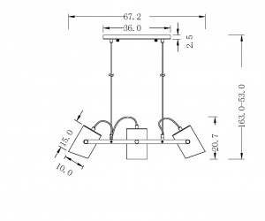 Подвесной светильник Freya FR4005PL-03BBS