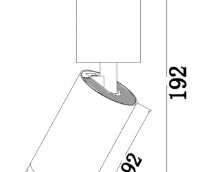 Потолочный светильник Technical C051CL-01W