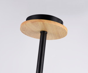 TR80167/6 BK/LWD черный/светлое дерево E14/6 max 40W D690*370