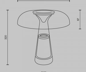 Настольный светильник Maytoni MOD484TL-L8BK