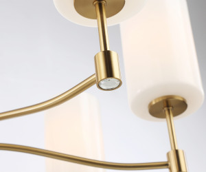 LH56053/7 BS/FR латунь/белый матовый E14*7 max 40W D680*950