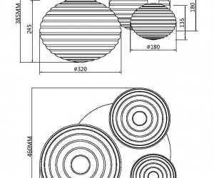 Потолочный светильник Maytoni MOD268CL-03G