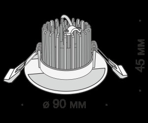 Встраиваемый светильник Technical DL038-2-L7W