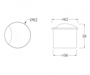 Встраиваемый светильник Outdoor O035-L3W3K