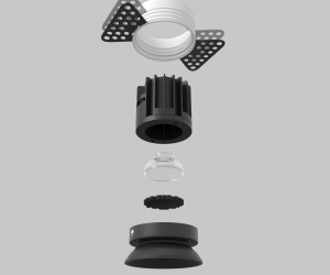 Встраиваемый светильник Technical DL058-7W2.7K-TRS-B