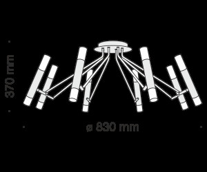 Потолочный светильник Maytoni MOD620CL-16B