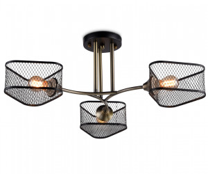 TR80171/3 SB/BK бронза/черный E27/3 max 40W D600*215