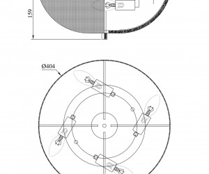 Потолочный светильник Maytoni C046CL-04N