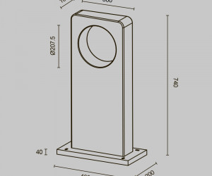 Ландшафтный светильник Outdoor O469FL-L7CM3K1