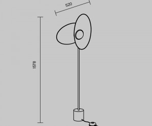 Напольный светильник (торшер) Maytoni MOD396FL-L10W3K
