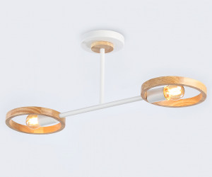 TR8243/2 WH/LWD белый/светлое дерево E27/2 max 40W 590*165*220