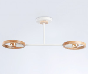 TR8243/2 WH/LWD белый/светлое дерево E27/2 max 40W 590*165*220