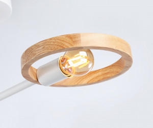 TR8243/2 WH/LWD белый/светлое дерево E27/2 max 40W 590*165*220