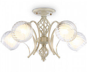 TR3066/5 WH/GD белый/золото E27*5 max 40W D590*340