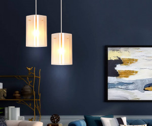 TR3681 GD/TI/FR золото/янтарь/белый матовый E14 max 40W D110*950