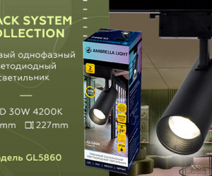 GL5860 BK черный LED 30W 4200K 24°