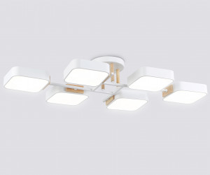 FL4886/6 WH/WD белый/дерево 108W 3000-6000K 850*430*140 (без ПДУ)