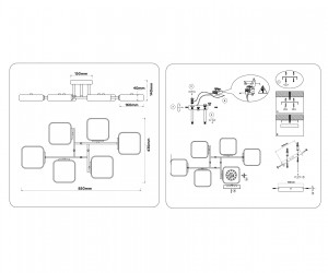 FL4886/6 WH/WD белый/дерево 108W 3000-6000K 850*430*140 (без ПДУ)