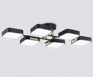 FL4887/6 BK/WD черный/дерево 108W 3000-6000K 850*430*140 (без ПДУ)