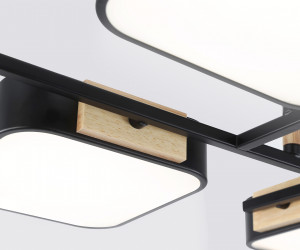 FL4887/6 BK/WD черный/дерево 108W 3000-6000K 850*430*140 (без ПДУ)