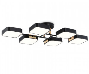 FL4887/6 BK/WD черный/дерево 108W 3000-6000K 850*430*140 (без ПДУ)